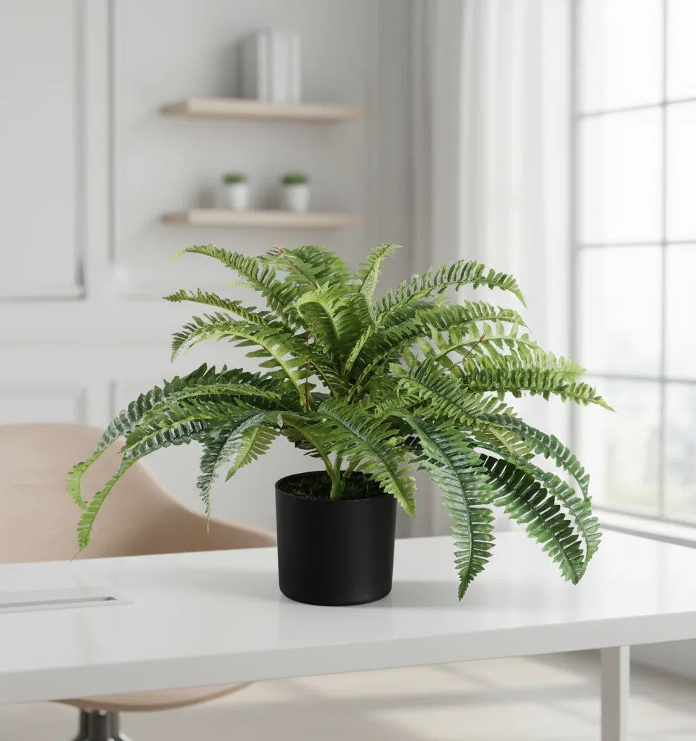 Artificial Large Boston Fern Plant Without Pot 55cm