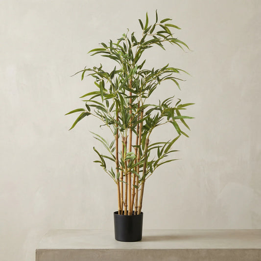 Artificial Yellow Bambo Plant with Pot 90cm
