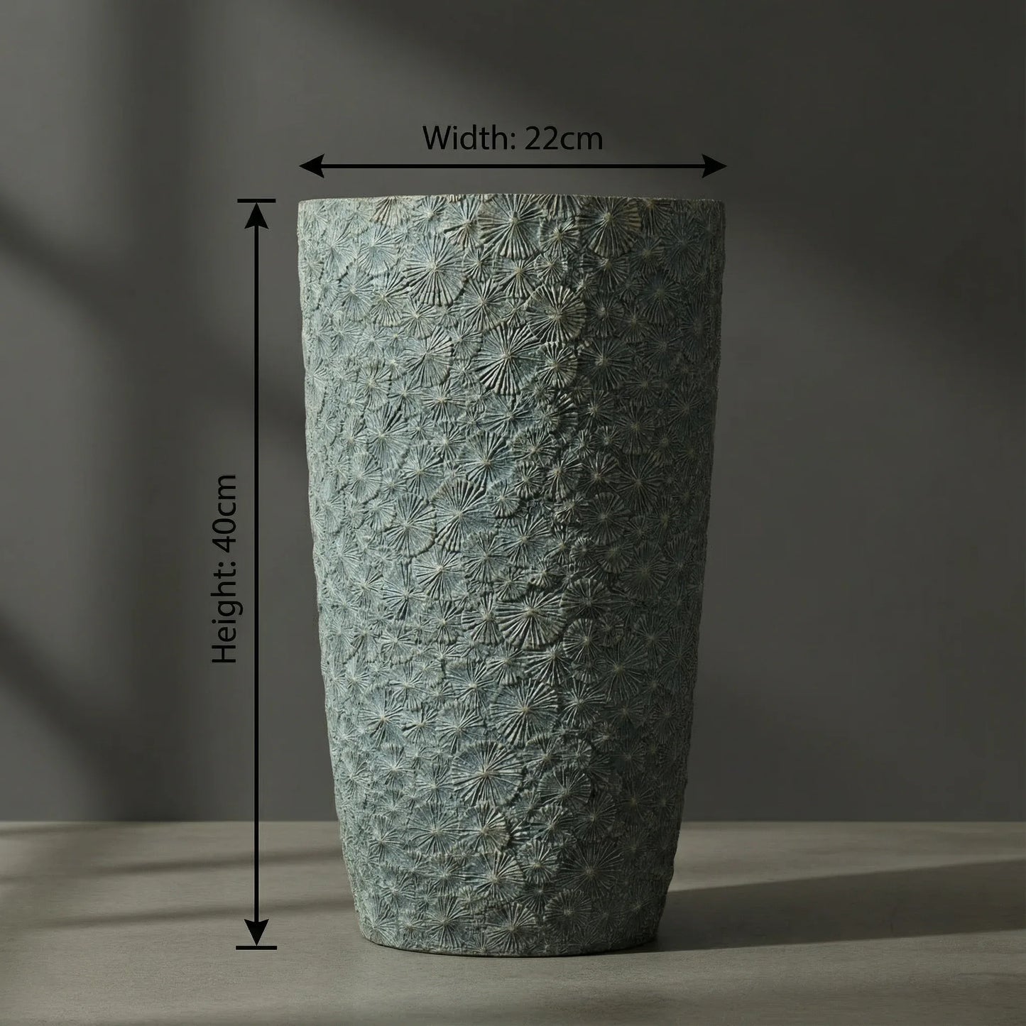 Aster Textured Tall Ceramic Plant Pot – 69cm