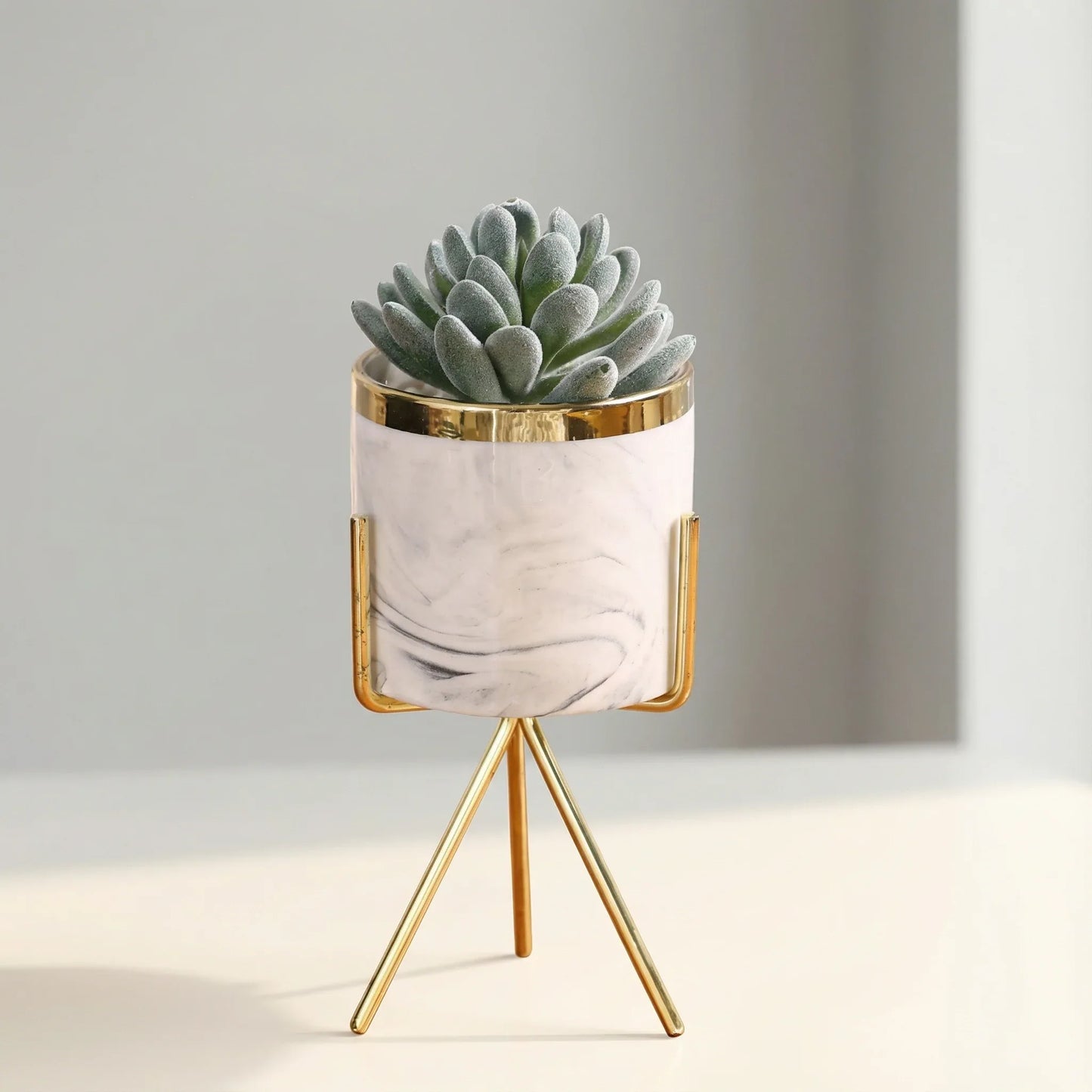 Artificial Succulent With Ceramic Pot 25cm