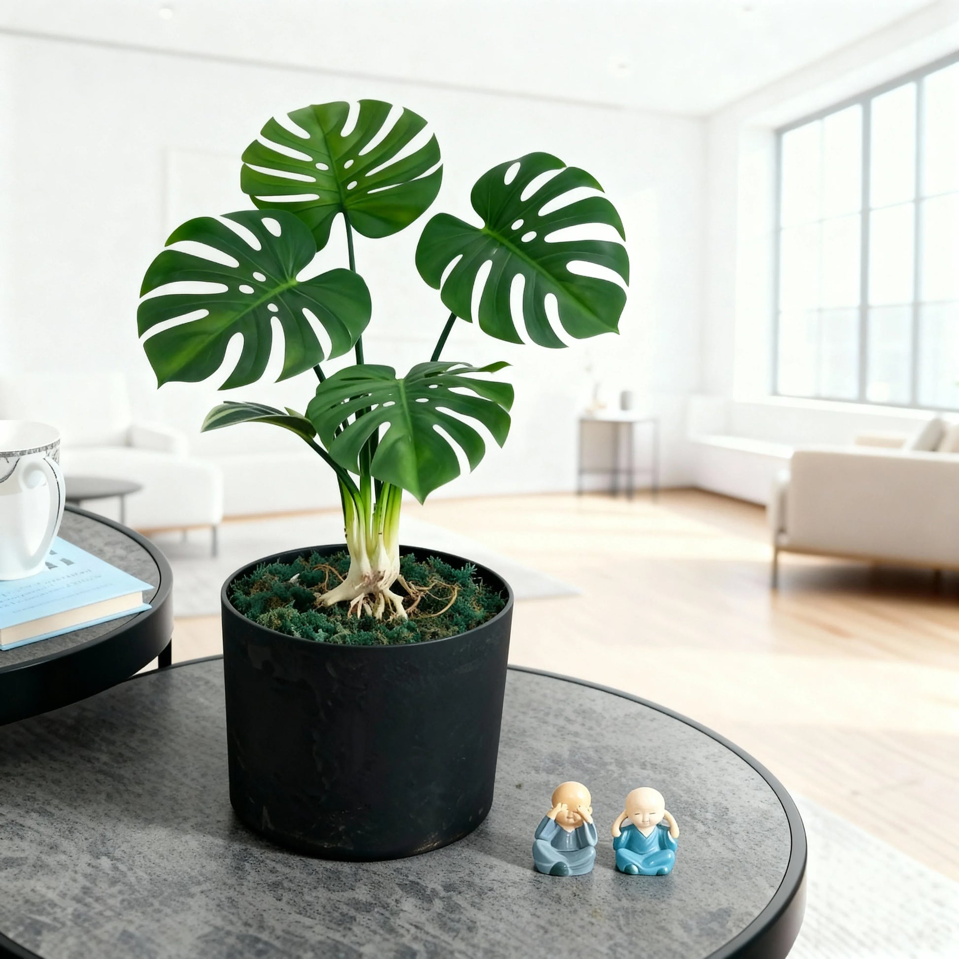 artificial monstera deliciosa plant Artificial Monstera Deliciosa Plant Without Pot 60cm – GREENTEK ONLINE