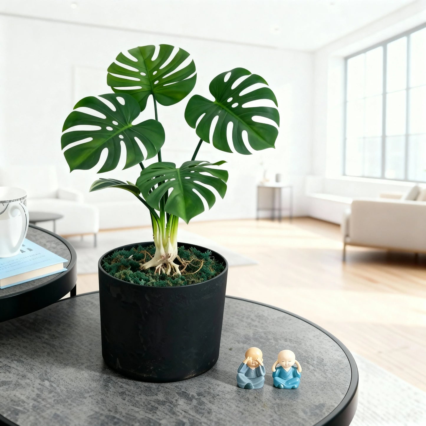 Artificial Monstera Deliciosa Plant Without Pot 60cm
