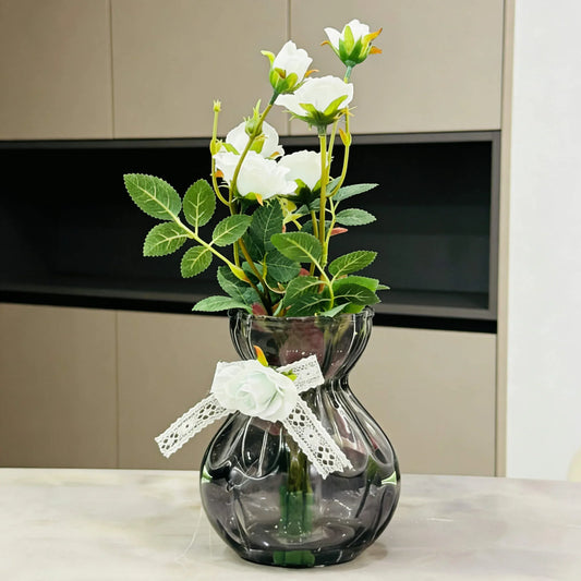 Artificial White Lace Elegance Flower 38 cm