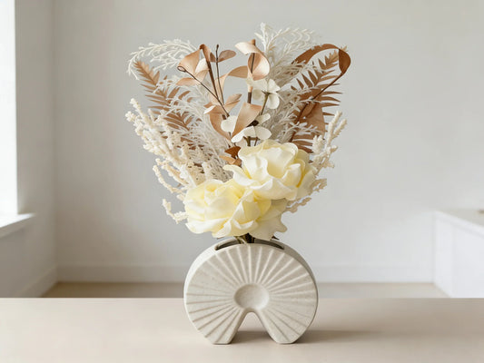 Artificial Flower Plant With Ceramic Pot  45cm