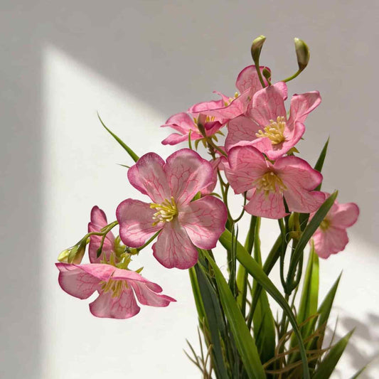 Artificial Meadow Floral With Plastic Pot - 35 CM