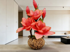 Artificial Red Ginger Lily
