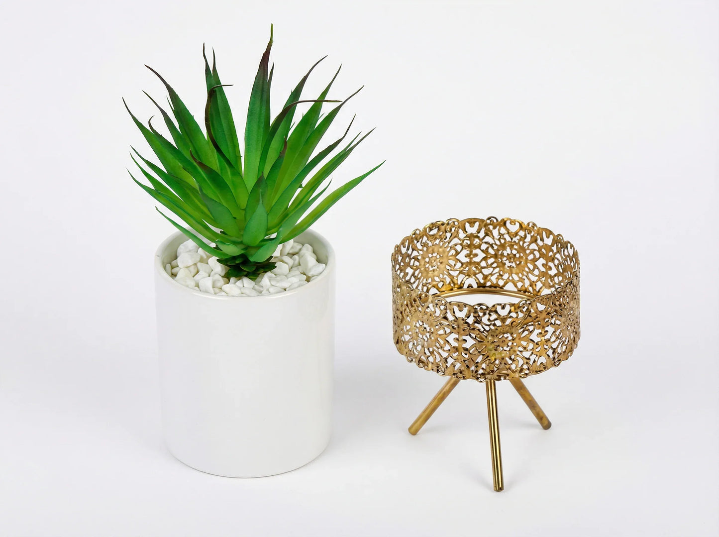 Artificial Succulent  With Ceramic Pot