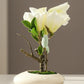 Artificial Pink Magnolia Bonsai Plant with Ceramic Pot 25cm