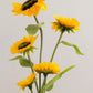 Artificial Sunflower Plant in Black Pot